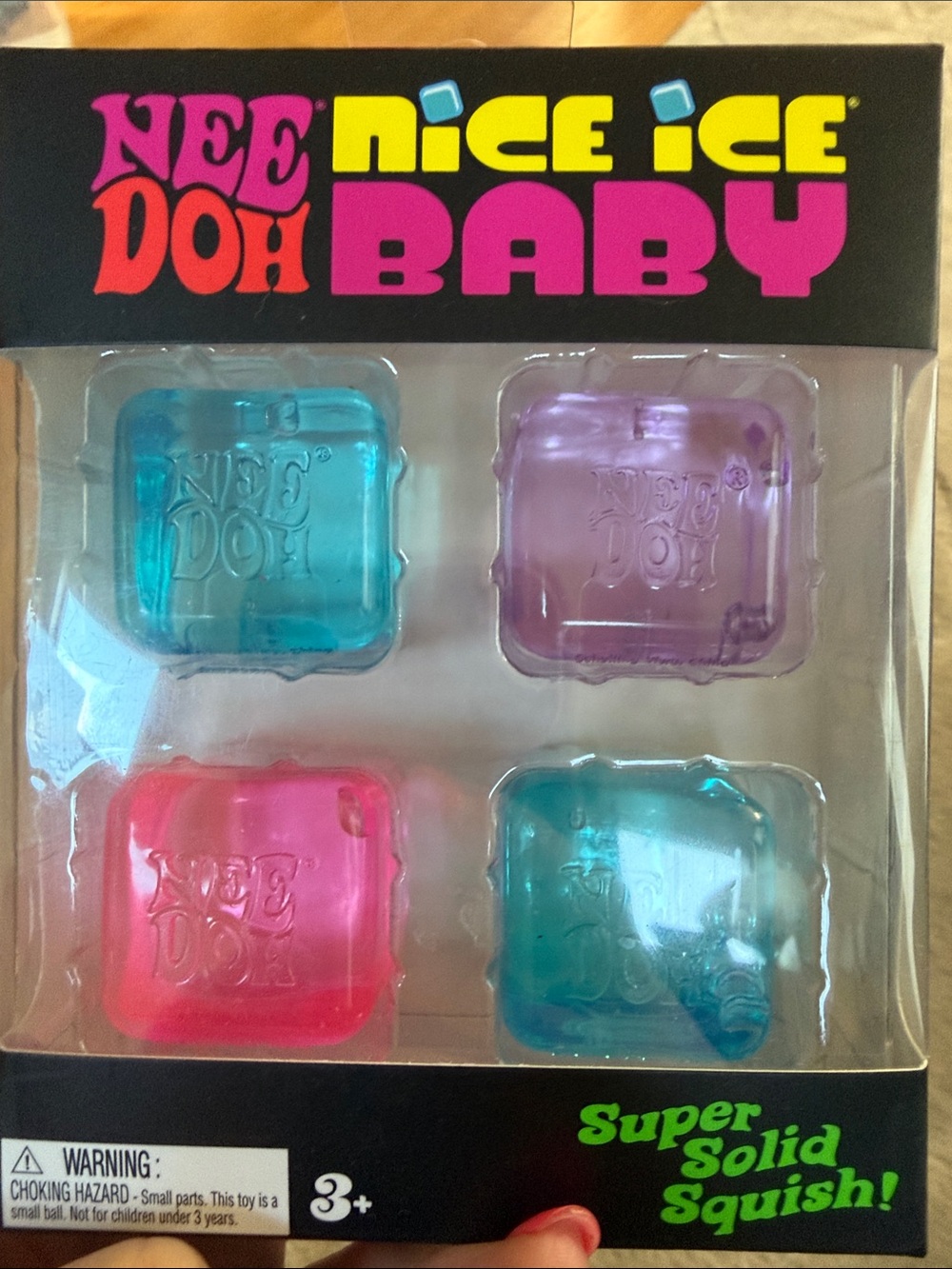 Nice Doh Baby Super Solid Squishy Set - Pink, Teal, Purple